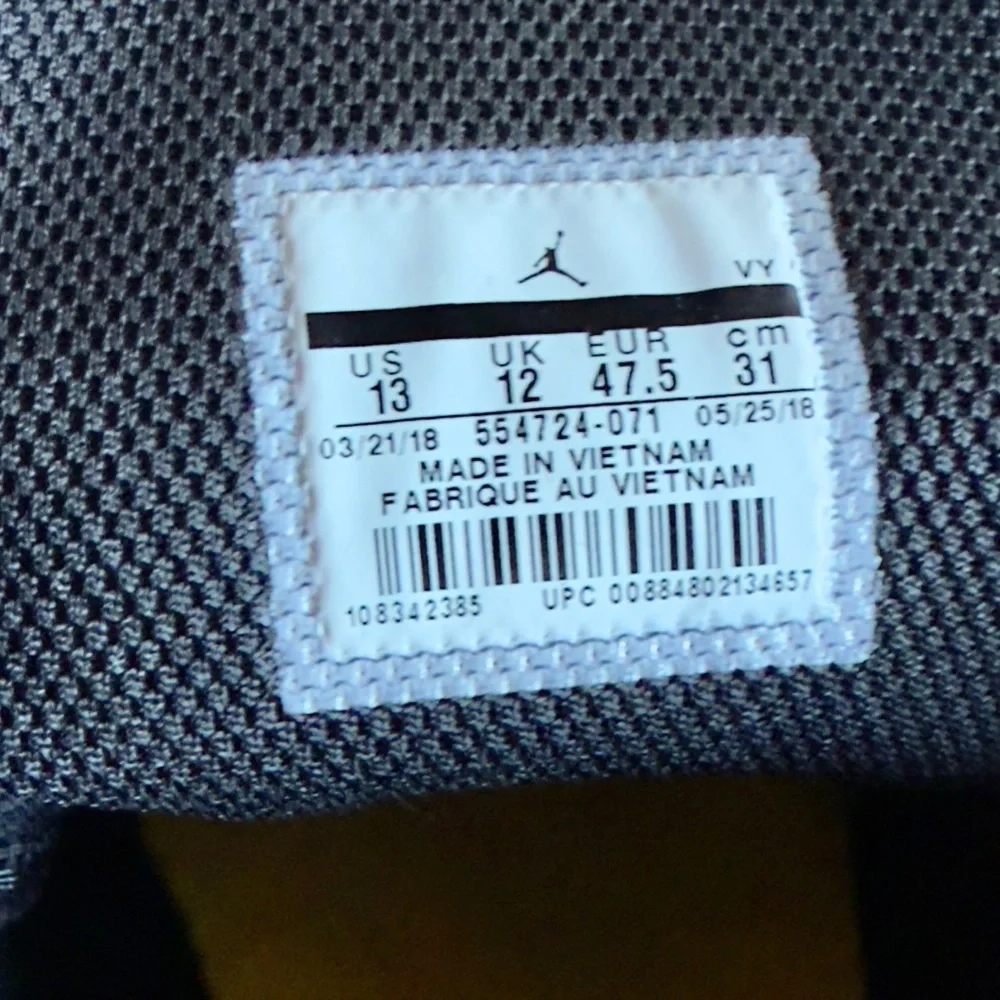 Nike Air Jordan 1 Mid Reverse New Love Yellow Black 554724-071 Size 13